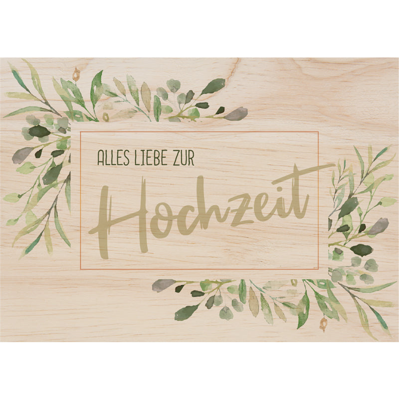 Woodcardz - Hochzeit Blätter