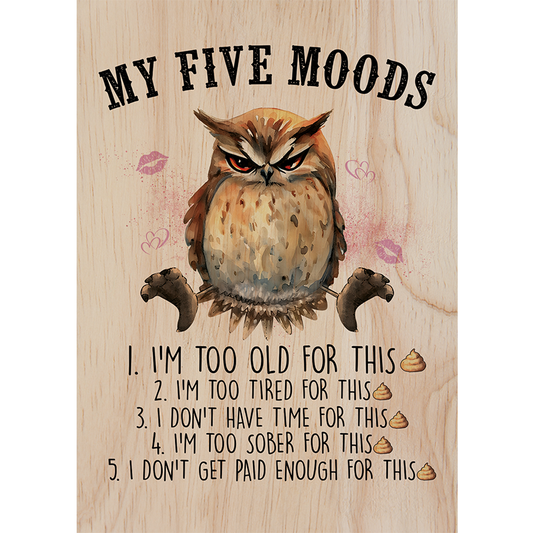 Woodcardz - My five moods