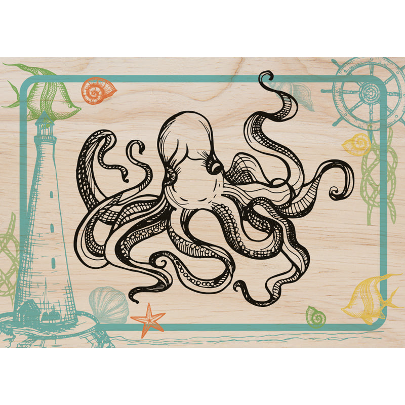 Woodcardz - Octopus Sketch