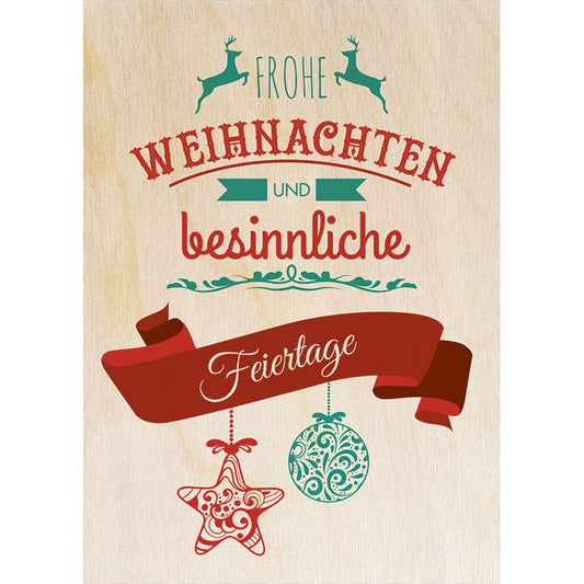 Woodcardz - Weihnachten Vintage